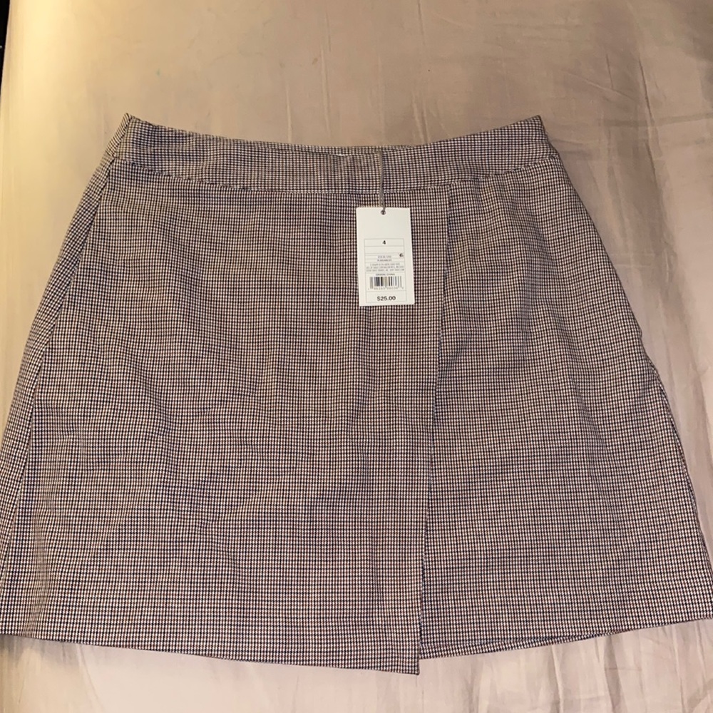 Plaid mini skirt!
